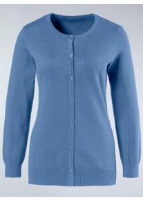Dames Vest van puur katoen in blauw ,maat 38, WITT, 100% Katoen