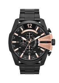Diesel Montre à affichage analogique 'Mega Chief' Homme noir taille One Size
