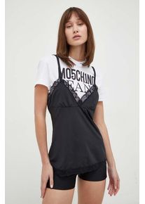 Moschino Jeans tricou femei, culoarea negru