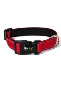 Lionto verstellbares Hundehalsband rot S