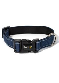 Lionto verstellbares Hundehalsband blau S