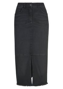 Peter Hahn Basler - Denim kokerrok, denim, Maat 36, katoen