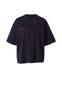 Pegador Dames Oversized shirt 'Fia' lichtblauw / cognac / bloedrood / zwart M