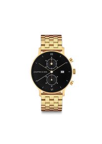 Kapten & Son Kapten & Son Watch Chrono Small Gold Black Steel