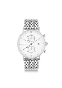 Kapten & Son Kapten & Son Watch Chrono Silver Woven Steel