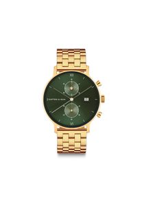 Kapten & Son Kapten & Son Watch Chrono Small Gold Green Steel