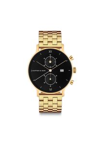 Kapten & Son Kapten & Son Watch Chrono Gold Black Steel