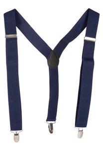 Wilbers Adjustable suspenders in dark blue