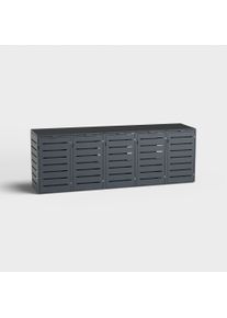 Contenitore per bidoni 5 posti (120l, 240l) | Alubert | Antracite (RAL7016) | in alluminio