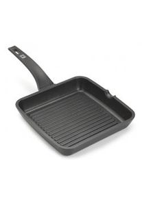 Pinti Inox Pintinox Grelhador Efficient Antiaderente em alumínio prensado, preto, Cm 22
