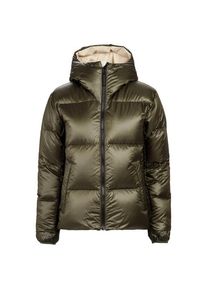The Mountain Studio Women's Pertex Reversible Tecno Down Jacket Down jacket Women (L, olive)