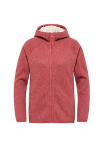 Jack Wolfskin Womens Kaminfeuer Hooded Jacket Fleecevest Dames (XS |rood)