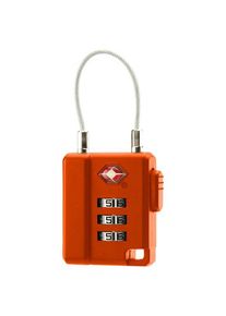 Basic Nature TSA Combination Lock (Mit Stahlseil, orange)