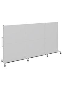 Mobiele akoestische wand, voor industrie en kantoor, l x b x h = 3500 x 740 x 2021 mm