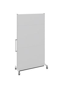 Mobiele akoestische wand, voor industrie en kantoor, l x b x h = 1250 x 740 x 2521 mm