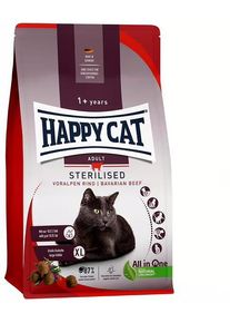 HappyCat Sterilised Trockenfutter, Voralpen Rind, 10kg