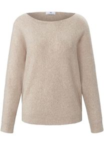 Peter Hahn - Trui met lange mouwen en boothals, beige, Maat 36, wol