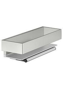 KEUCO Edition 11 Duschkorb 11159210000 mit Glasabzieher, silber-eloxiert/Edelstahl-Finish