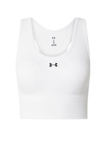 Under Armour, Damer, Sports-BH, Sort / Hvid, Størrelse XL