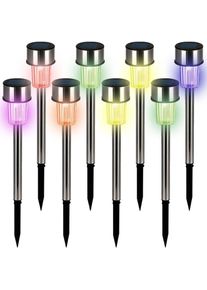 Monzana Solar Tuinverlichting Set van 8 Multicolor 36,5cm LED