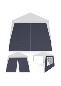 Casaria Zijwand 2 Stuks voor Partytent Capri Antraciet 3x3m