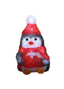 Deuba Świąteczna Figurka akrylowa LED Pingwin