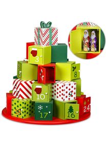 Spielwerk Adventkalender Hout Rond XXL