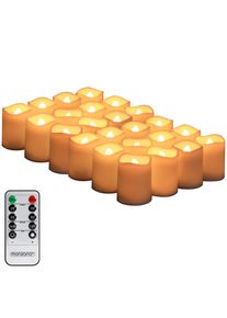Monzana Velas LED set de 24 temporizador incl mando 10 modos