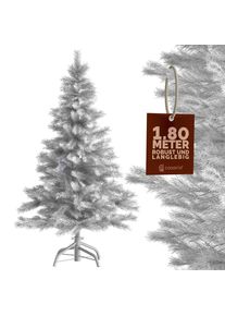 Casaria Árbol Artificial Blanco con soporte de 180cm