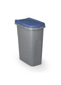 Casaria Afvalbak Grijs/Blauw plastic 25L