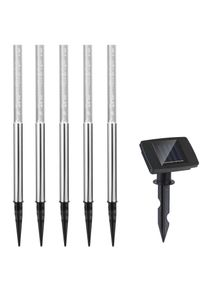 Monzana 5x LED Solar insteeklamp wit