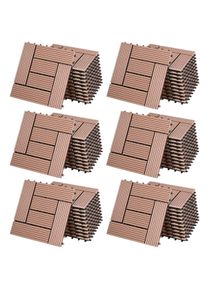 Casaria Tegels 66 stuks Mozaïek Terracotta WPC 30x30cm