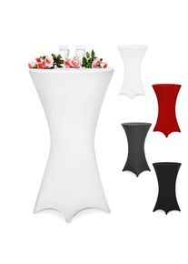Detex Funda elástica mesa de pie blanca 60cm diámetro