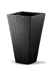 Casaria Bloempot Antraciet Polyrattan Optiek 70x40x40cm
