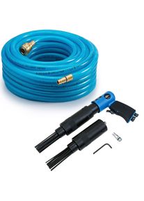Monzana Persluchtslang Haspel + Nagelpistool Blauw Zwart 20M