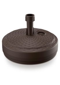 Casaria Paragüero Marrón Polyrattan Óptico Ø39cm