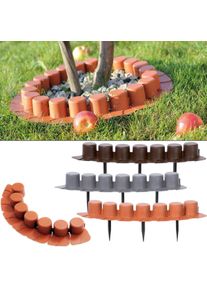 Deuba Gazonrand 4 stuks Terracotta 16,20m