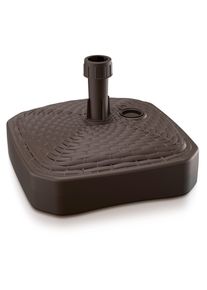 Casaria Paragüero Marrón Polyrattan Óptico 39x39cm