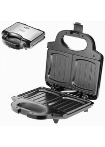Monzana Sandwichera XXL, negra, 750V, sin BPA