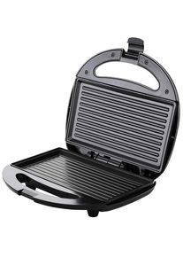 Monzana Sandwichera negra 23,5x21x8cm 750W antiadherente