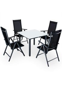 Casaria Tuinset Bern 5-delig Antraciet Aluminium Matglas