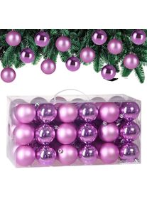 Deuba Kerstballen Roze 54-delig
