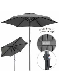 Kingsleeve Parasol Fiji Antraciet Ø200cm UV-bescherming 80+ met Zwengel