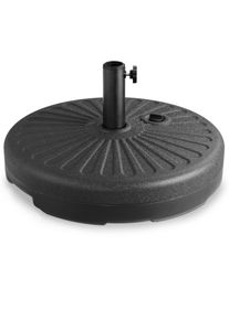 Casaria Base para sombrilla antracita mástil Ø38-48mm rellenable 28L