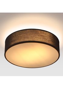 Monzana Deckenlampe Schwarz Stoff Ø38cm