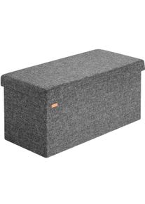 Casaria Opbergbank Donkergrijs 80x40x40cm