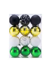 Casaria Kerstballen 24 stuks Kleurrijk