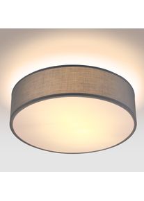 Monzana Deckenlampe Grau Stoff Ø38cm
