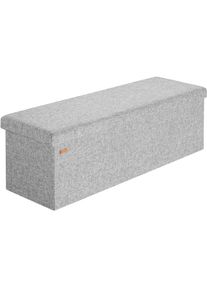 Casaria Opbergbank Grijs 115x38x38cm