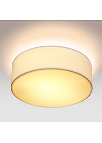 Monzana Deckenlampe Weiß Stoff Ø30cm